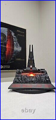 Darth Vader Castle Mustafar Lighted Statue Disney Parks Star Wars Galaxy's Edge