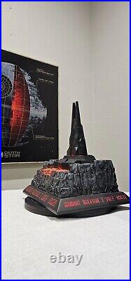 Darth Vader Castle Mustafar Lighted Statue Disney Parks Star Wars Galaxy's Edge