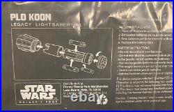 Disney 2022 Star Wars Galaxy's Edge Plo Koon Legacy Lightsaber Hilt NEW SEALED