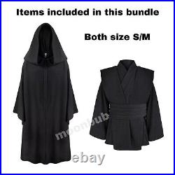 Disney Galaxys Edge Jedi Sith Costume Cosplay Star Wars Bundle Set Tunic Robe M