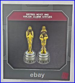 Disney Park Galaxy's Edge Star Wars Braata & Faya / Sistros & Yanjon Statues NEW