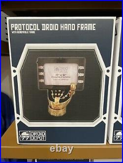 Disney Parks Star Wars Galaxy's Edge Protocol Droid Hand Photo Frame New w Box