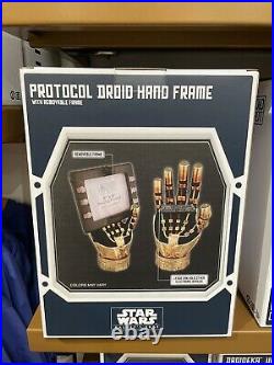 Disney Parks Star Wars Galaxy's Edge Protocol Droid Hand Photo Frame New w Box