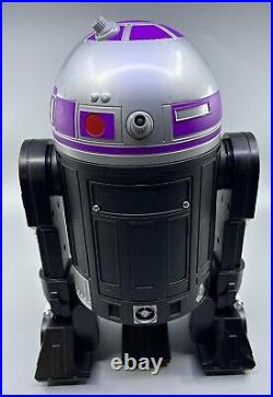 Disney R2-D2 RC Droid Depot Star Wars Galaxy's Edge Black Body Purple Dome