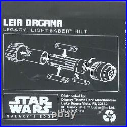 Disney Star Wars Galaxy's Edge LEIA ORGANA Legacy Lightsaber Hilt NEW