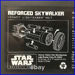 Disney Star Wars Galaxy's Edge REFORGED SKYWALKER Lightsaber Hilt Stand Shield