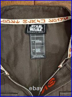 Disney Star Wars Galaxy's Edge Resistance Logo Jacket Black Spire Outpost Large
