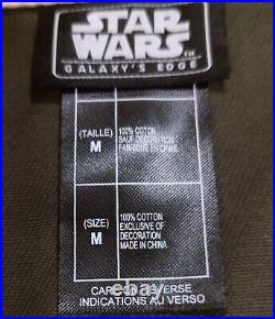 Disney Star Wars Galaxy's Edge Resistance Logo Jacket Black Spire Outpost Sz M