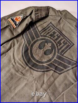 Disney Star Wars Galaxys Edge Resistance Logo Jacket Black Spire Outpost Small