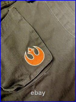 Disney Star Wars Galaxys Edge Resistance Logo Jacket Black Spire Outpost Small