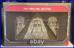 Disney World Parks Star Wars Galaxy's Edge Sith Temple Wall Sculpture Figure New