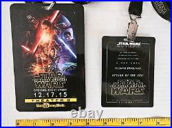 Disney's Star Wars Collectibles GALAXY'S EDGE Souvinir Lot Pins Badges Passes