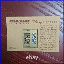Disneyland 2019 Star Wars Galaxy's Edge Batuuan Spira Metal Gift Card SET OF 2