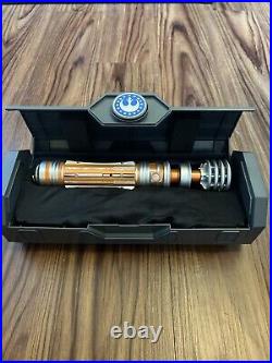 LEIA ORGANA Star Wars Galaxy's Edge Lightsaber Hilt With Case