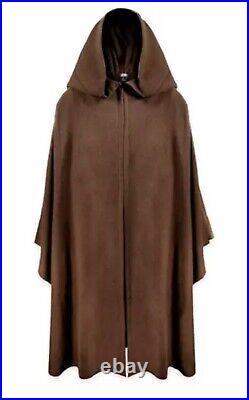 NEW Star Wars Jedi Robe Adult Small Medium Brown Galaxys Edge Costume Disney