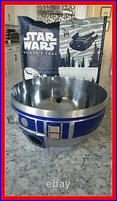 New Disney Parks Star Wars Galaxy's Edge R2-D2 Head 10 Metal Serving Bowl BRNEW