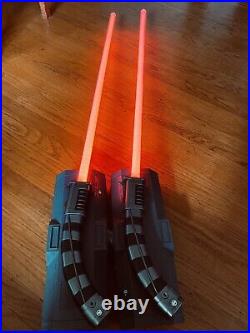 Pair of Rare Retired Star Wars Galaxy's Edge ASAJJ VENTRESS Legacy Lightsabers