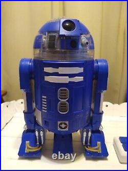 STAR WARS GALAXY'S EDGE DROID DEPOT CUSTOM R2 D2 BLUE WHITE with Remote R2D2 Works