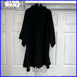 STAR WARS Galaxys Edge Disney Black Wool Sith Dark Side Jedi Cosplay Hood Robe M