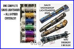 Savi's Workshop Galaxy's Edge Lightsaber withAll 6 Kyber Crystals YOU DESIGN