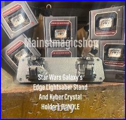 Star Wars Galaxy Edge's Color Changing Lightsaber Display Stand Display BUNDLE