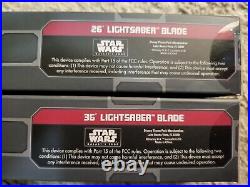 Star Wars Galaxy's Edge 36 & 26 Inch Legacy Lightsaber Blade Set Disney