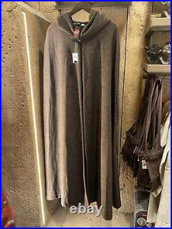 Star Wars Galaxy's Edge Jedi Brown Cloak Cosplay Costume Size Adult S/m + Bonus