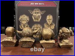 Star Wars Galaxy's Edge Jedi Mini Bust Set Yoda Mace Windu Plo Koon Disney Parks