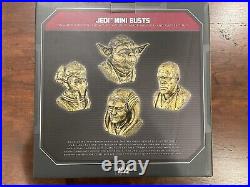 Star Wars Galaxy's Edge Jedi Mini Bust Set Yoda Mace Windu Plo Koon Disney Parks