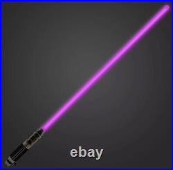 Star Wars Galaxy's Edge Mace Windu Legacy Lightsaber Set Hilt Blade Stand