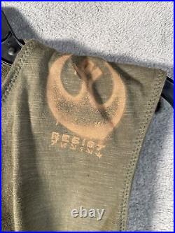 Star Wars Galaxy's Edge Shirt Womens XL Green Resistance Hooded Tunic Disney NEW