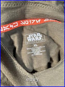 Star Wars Galaxy's Edge Shirt Womens XL Green Resistance Hooded Tunic Disney NEW