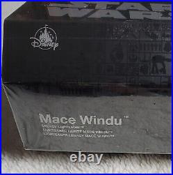 Star Wars Mace Windu Legacy Lightsaber Disney Galaxy's Edge Jedi Master Stand