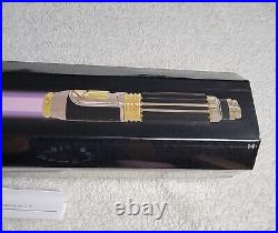 Star Wars Mace Windu Legacy Lightsaber Disney Galaxy's Edge Jedi Master Stand